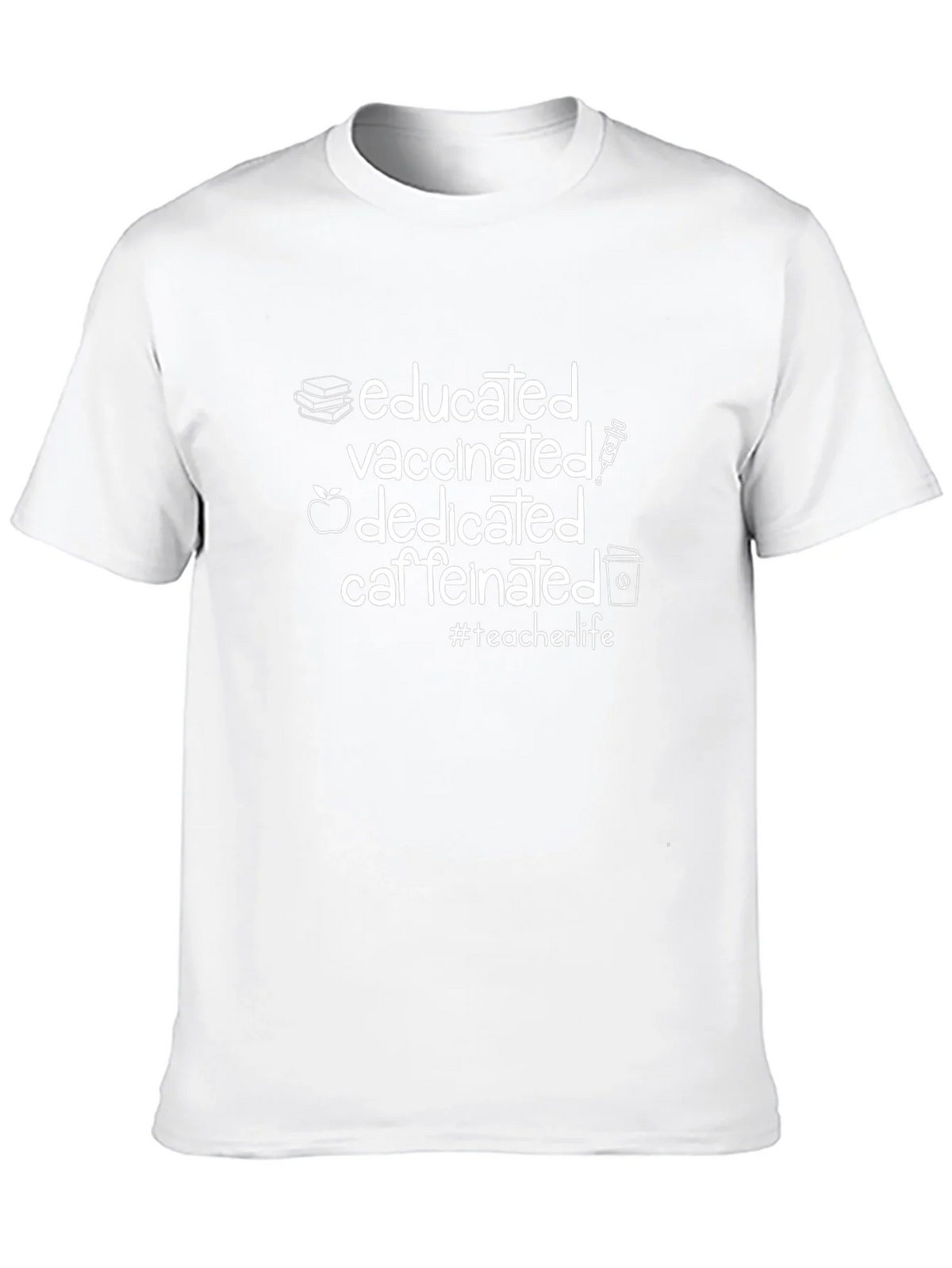 Educated Vaccinated Dedicated Caffeinated T-Shirt