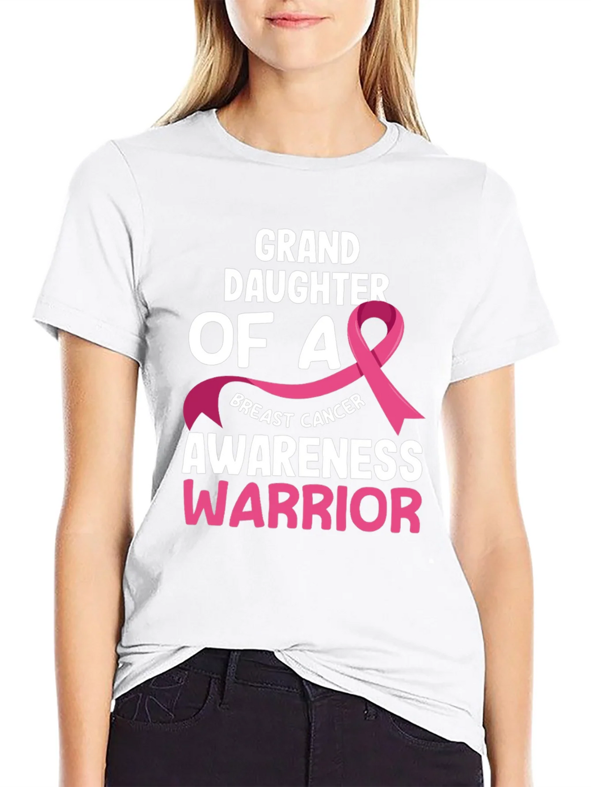 Granddaughter Breast Cancer Awareness Warrior T-Shirt