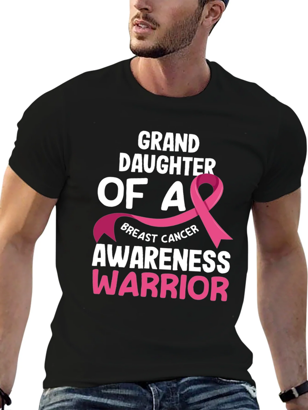 Granddaughter Breast Cancer Awareness Warrior T-Shirt