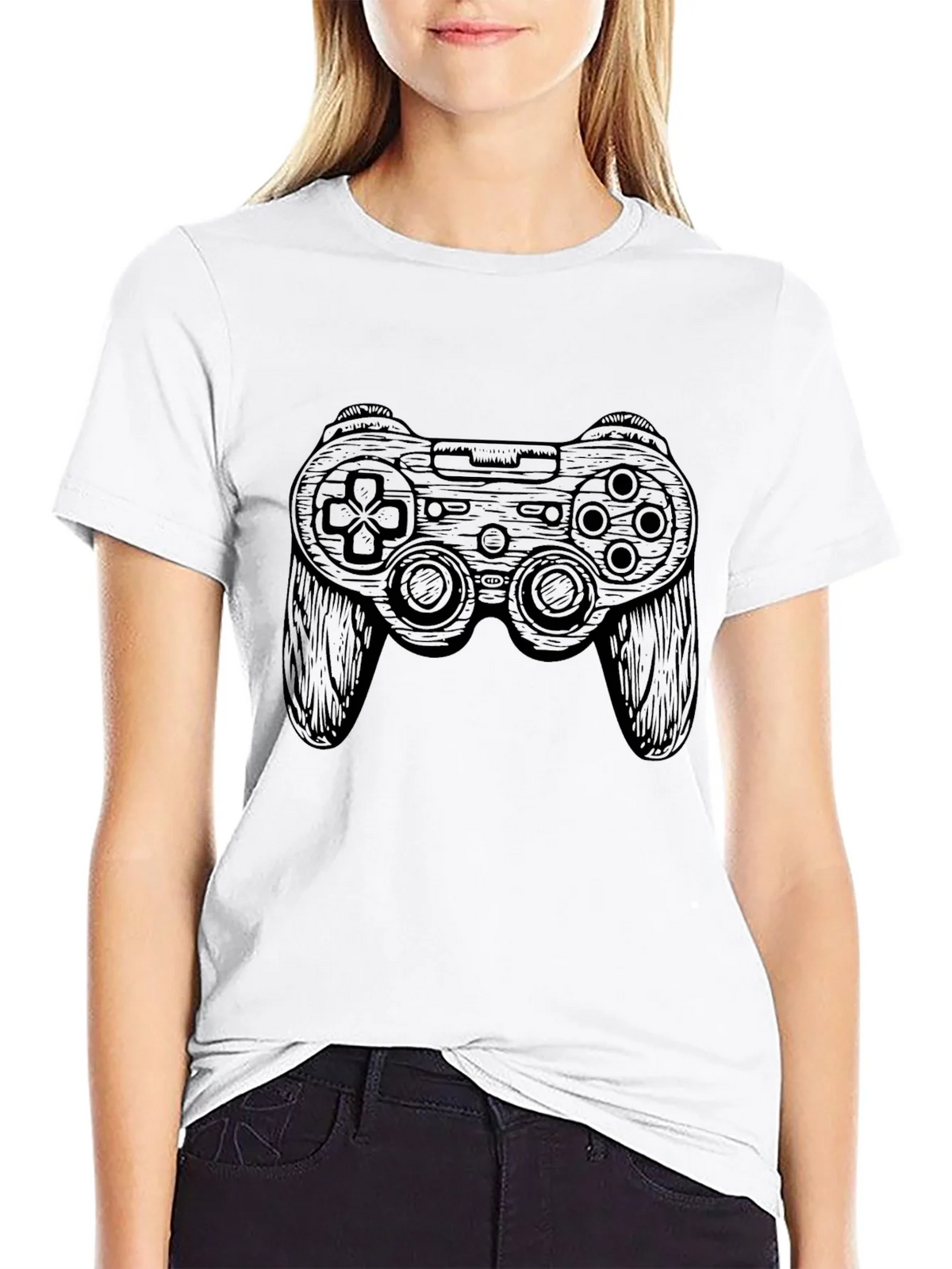 Gaming Controller Graphic Tee - Black