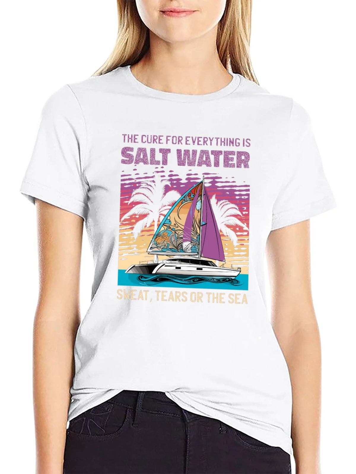 Salt Water Cure Black Graphic Tee