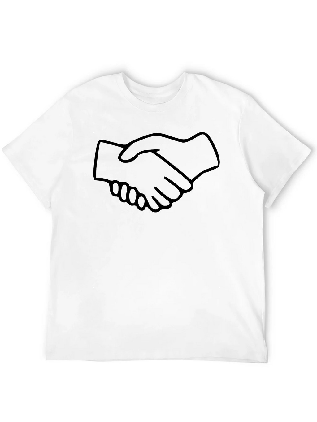 Handshake Graphic Black T-Shirt