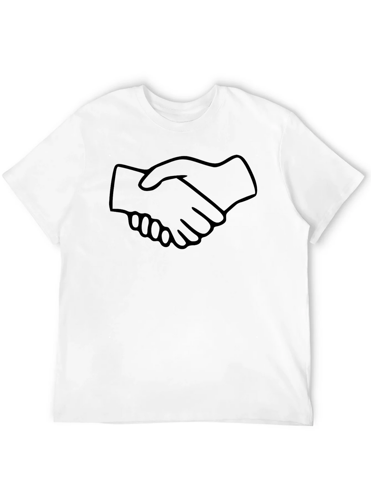 Handshake Graphic Black T-Shirt