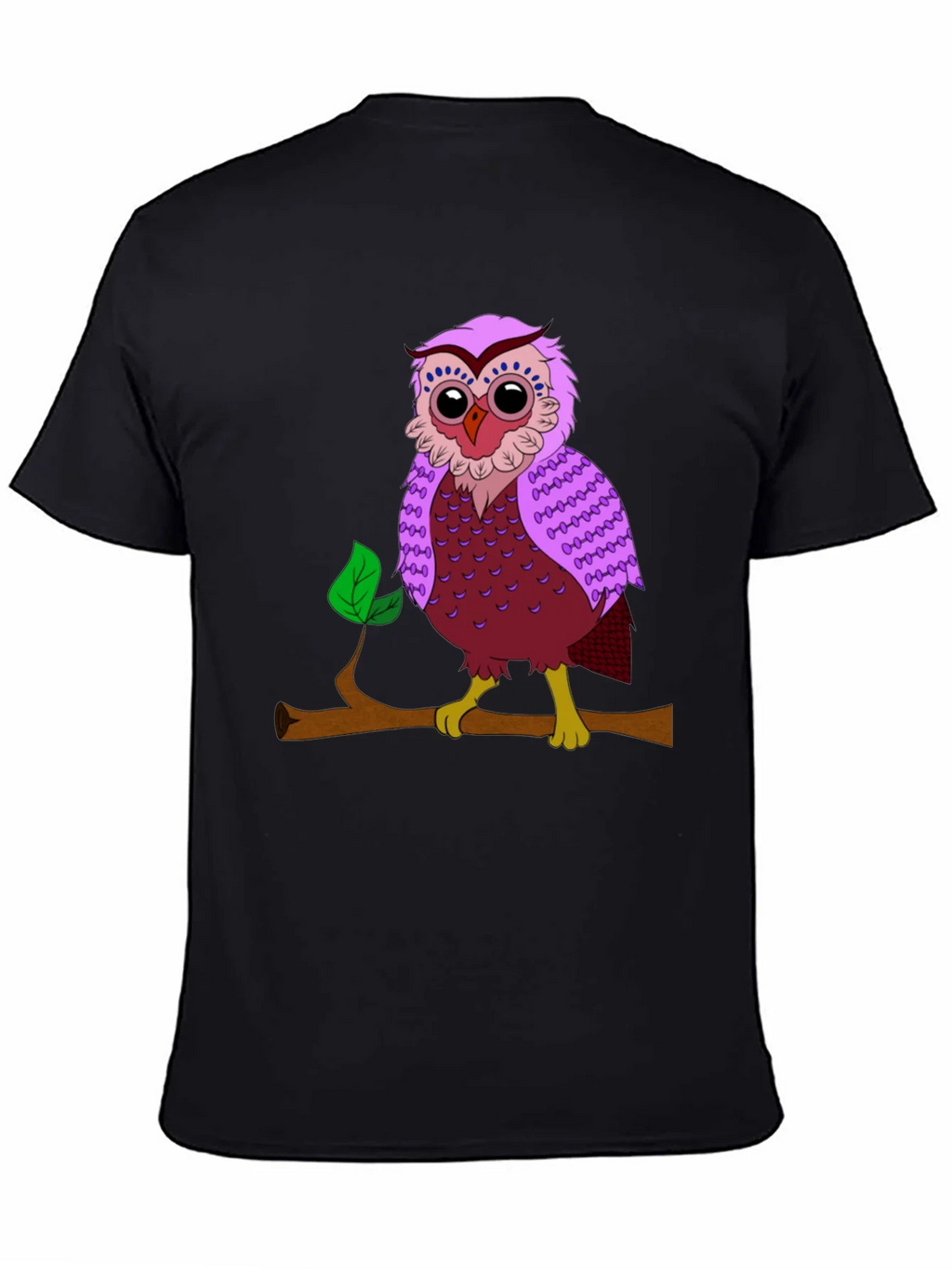 Owl on Branch Graphic T-Shirt