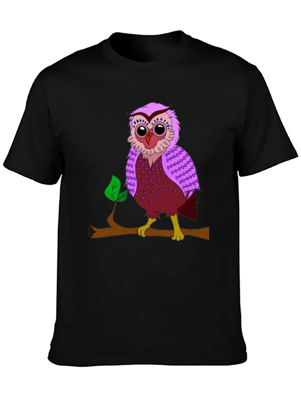 Owl on Branch Graphic T-Shirt