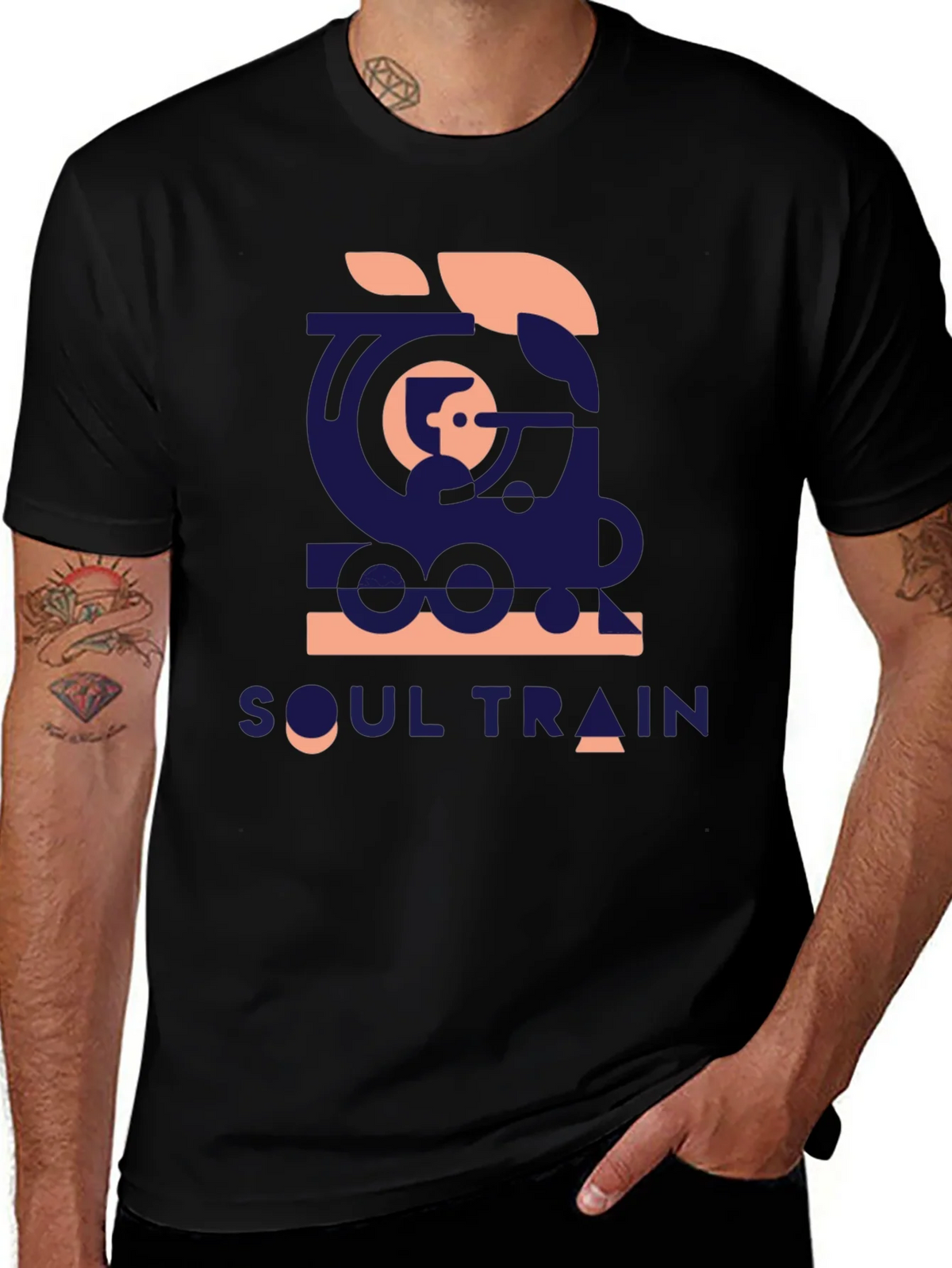 Retro Soul Train Graphic Tee - Vintage Style Comfort
