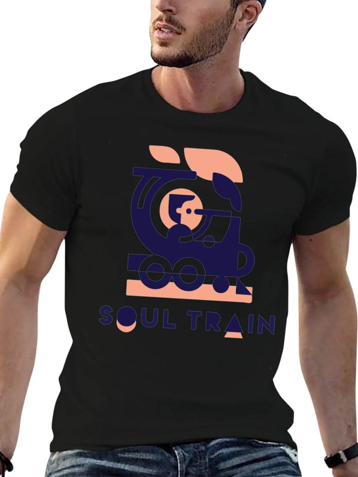 Retro Soul Train Graphic Tee - Vintage Style Comfort
