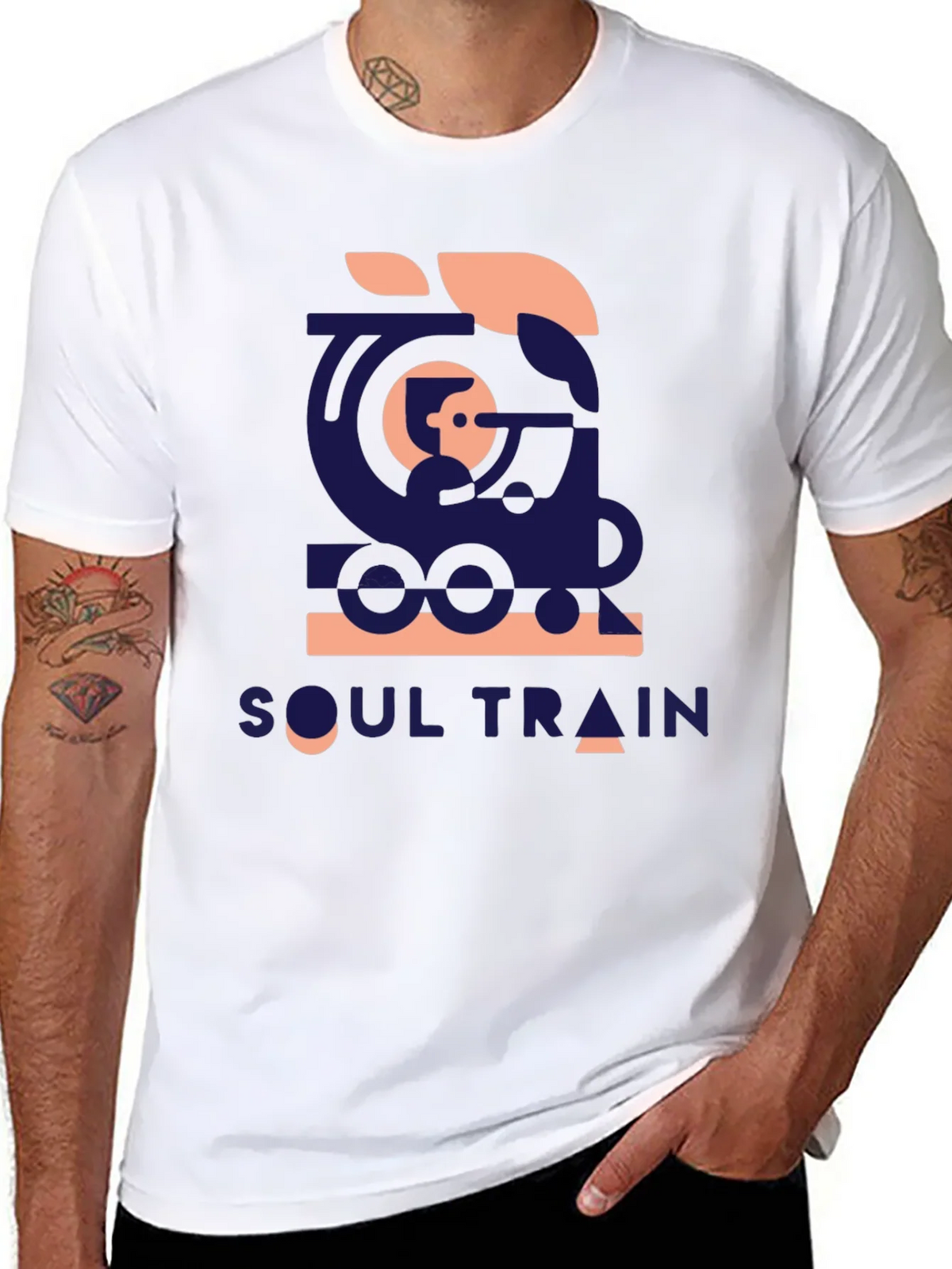 Retro Soul Train Graphic Tee - Vintage Style Comfort